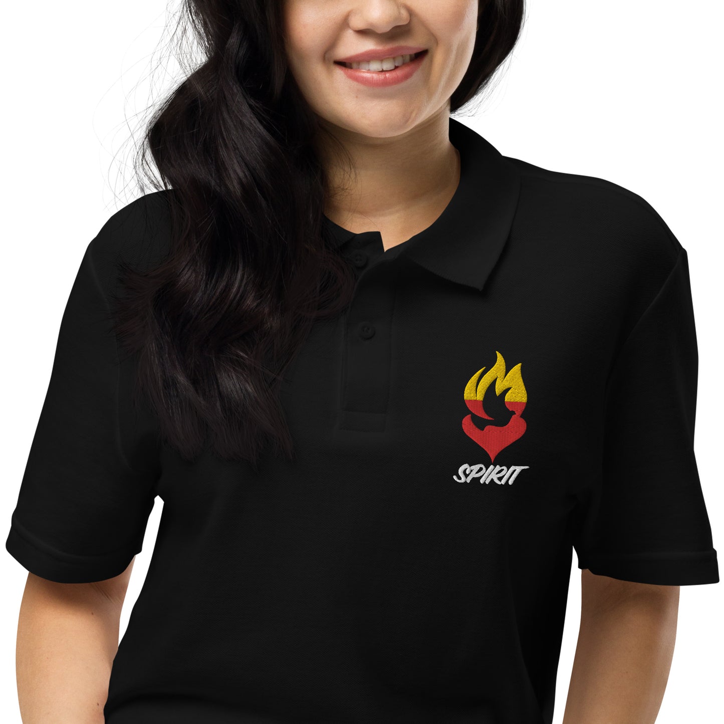 Pique polo shirt