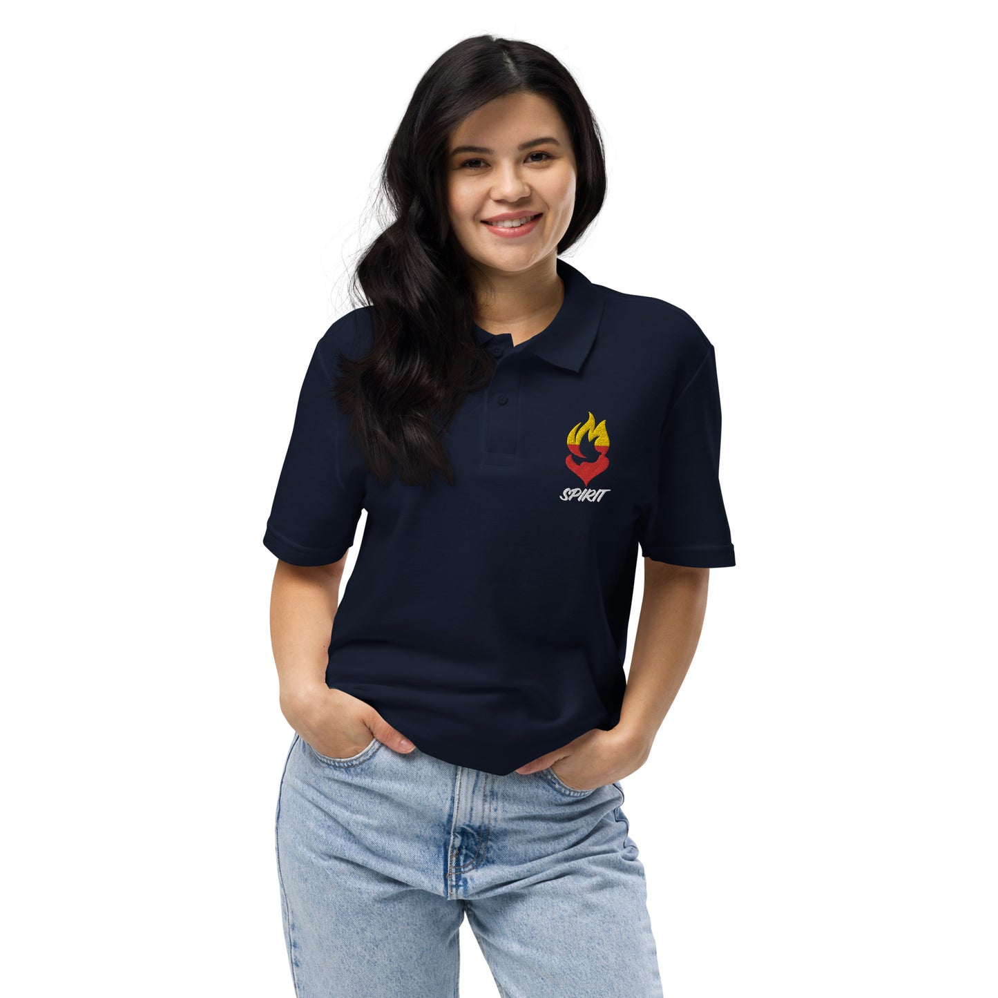 Pique polo shirt