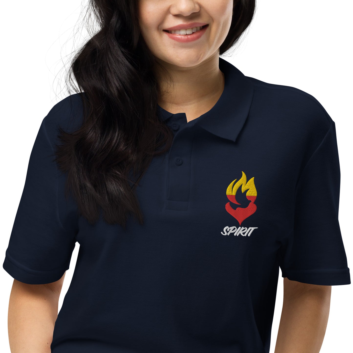 Pique polo shirt